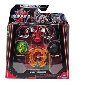 Bakugan Starter Set Special Attack Dragonoid, Nillous, Hammerhead NWT